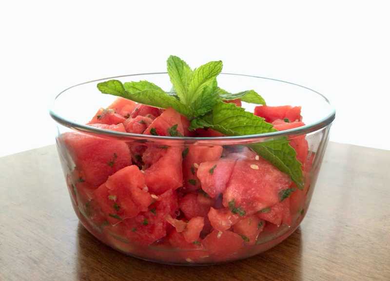 DIY Recipe: Easy Cannabis-Infused Mojito Watermelon Salad